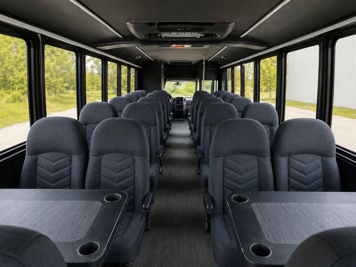 15 passenger minibus inside