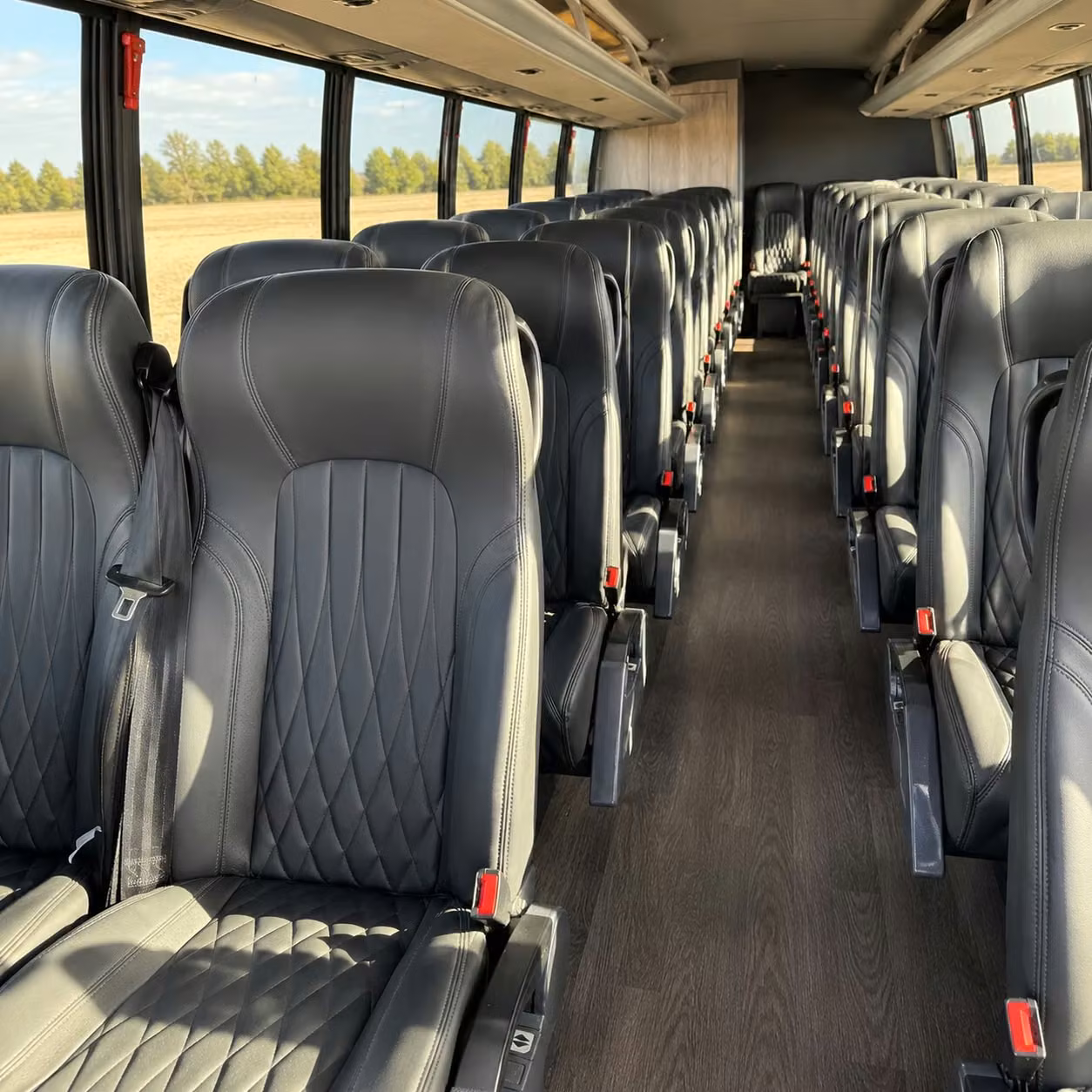 28 passenger minibus inside