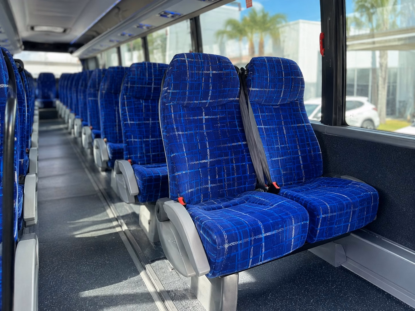 aurora charter bus rental inside